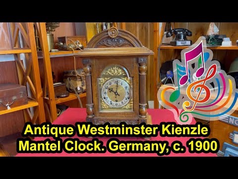Antique Westminster Kienzle Mantel Clock Germany Circa 1900