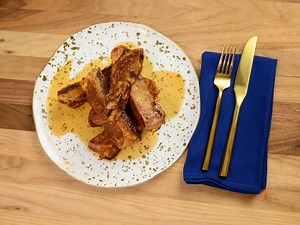 Challah French Toast Sticks with Maple Syrup