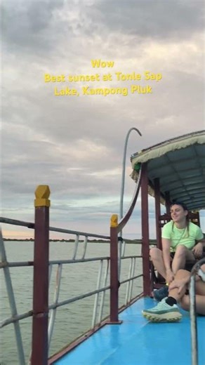Best sunset view at Tonle Sap lake #cambodia #travel #lvtravel #sunset #tonlesap
