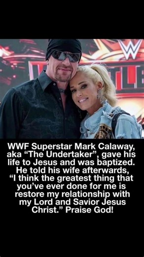 Undertaker's Greatest Victory: Surrendering to Jesus Christ ✝️🏆 "My Wife Restored My Soul".#reels