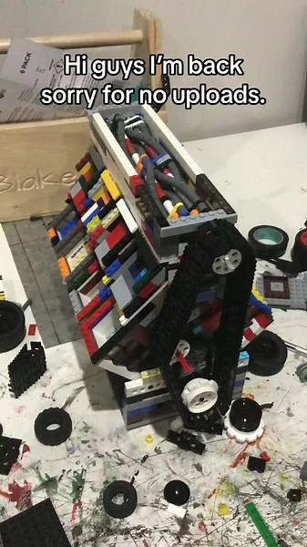 Lego Mini V8 Engine Update with More Power!