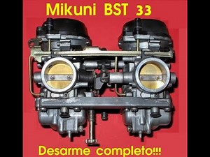 Parte09 - Desarme Mikuni BST 33 - Como usar vacuometro casero