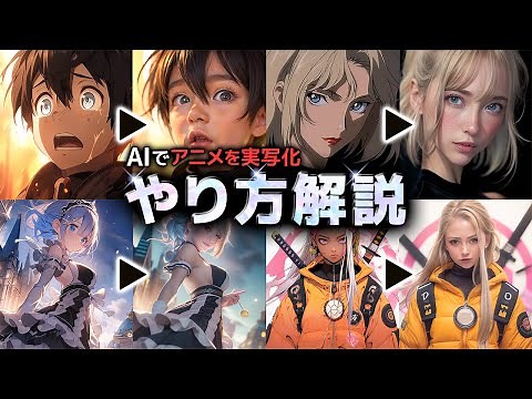 AIでアニメを実写化する方法を1から解説【リアル化】【Stable Diffusion web ui】