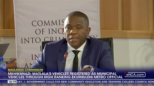 [ICYMI] Mkhwanazi testified that Businessman Vusimuzi “Cat” Matlala vehicles were registered as municipal vehicles through high ranking Ekurhuleni metro officials. #eNCA #DStv403 | eNCAnews