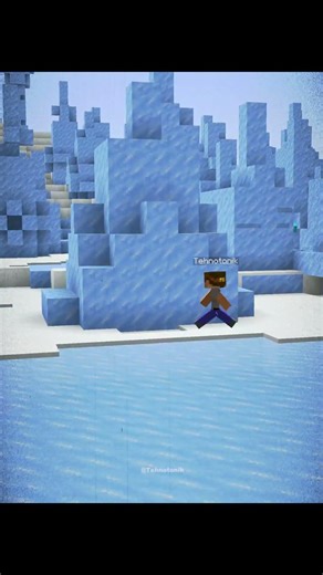 Minecraft Secret Ice Wall Room Moment