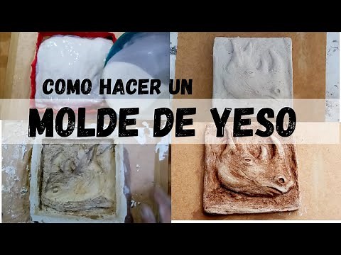 Plaster mold and casting of a piece | How to make a homemade plaster mold