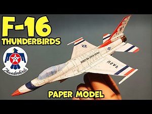 Paper Craft | How to make a Fighter jet at Home | F-16 Thunderbirds Paper Airplane | DIY Aircraf