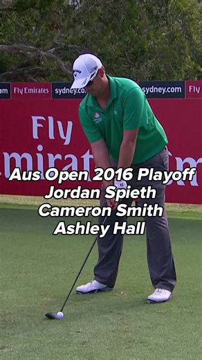 2016 Australian Open Golf Playoff: Jordan Spieth, Cameron Smith, Ashley Hall