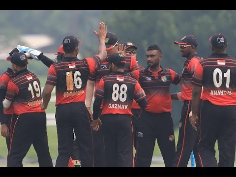 ICC CWC Challenge League Group A | Match 2 | Singapore v Qatar | Full match highlights