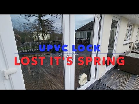 UPVC door lock broken - multi-point lock loose and lost its spring broken