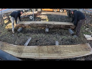 How to properly stack live edge slabs for air drying