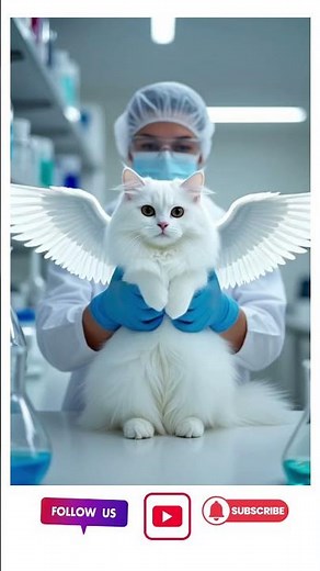 Viral Angelic Cat 😇🧬 | AI Created Beast Short | #Shorts