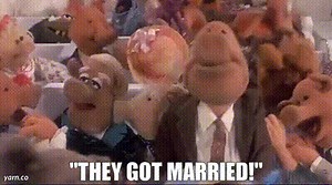 "They got married!"