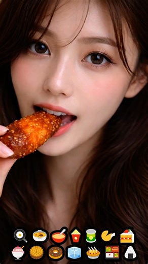 Tasty Whisper - Beautiful woman's Buffalo wings ASMR EMOHI FOOD #relaxing sounds #stress relief asmr