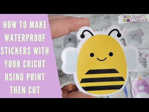 How to Make Waterproof Stickers // Cricut Print Then Cut Sticker Tutorial for Beginners