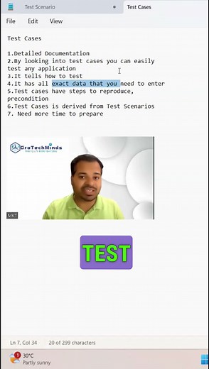 Test Scenario VS Test Cases #education #technology #softwaretesting #shorts