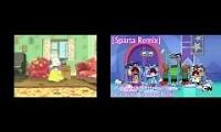 Mix of 2 videos from youtube : Max and Ruby vs Unikitty! SPARTA REMIX BATTLE!!!