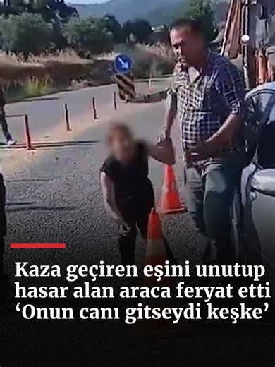 Aydın'da alkollü sürücünün yaptığı kaza sonrasında otomobil ağır hasar aldı. Kazanın ardından olay yerine gelen ve aracın halini gören eş,
