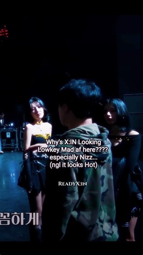 X:IN members look Mad af Here👀Why?? #xin #xinkpop #esha #nizz #nova #hannah #aria #kpopviral #kpop