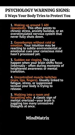 Psychology Warning Signs: 5 Ways Your Body Tries to Protect You..