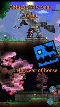 building a Chinese new Year themed build #terraria #terrariabuilds #chinesenewyear #lunarnewyear