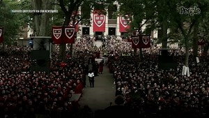Harvard University President Gets Standing Ovation After Taking Dig at Trump During Graduation Speec