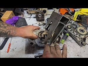 STIHL 064, HOW TO SPLIT THE CASE.