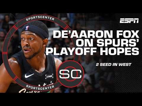 De’Aaron Fox says Spurs ‘don’t care’ about talk of inexperience heading into playoffs | SportsCenter