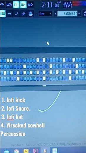 How to make a Lofi drum pattern. #shorts #flstudio21 #lofi