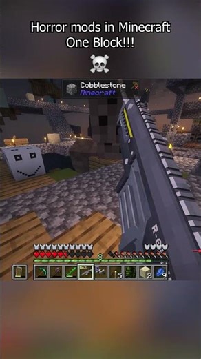 I Added Horror Mods to One Block Skyblock #minecraft