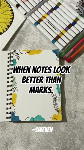 Pretty notes era✨#StudyAesthetic #StudentLife#NotesMaking #CreativeNotes#ExamVibes #DeskSetup#notes