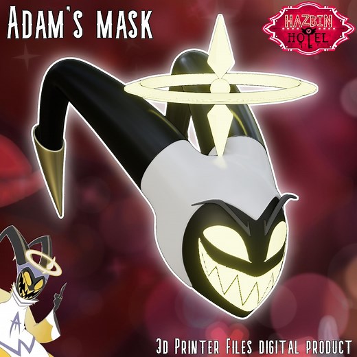 Adam Helmet Hazbin Hotel 3D Printer Files Digital Product - Etsy