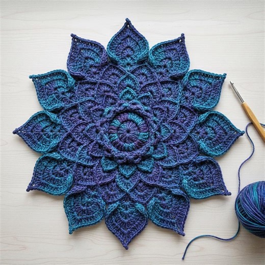 Galactic Eye Crochet Mandala Pattern – Cosmic Popcorn Stitch Mandala PDF for Boho Home Decor - Etsy
