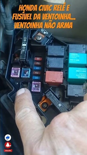 Great tip... Honda Civic fan relay and fuse location. Solved
