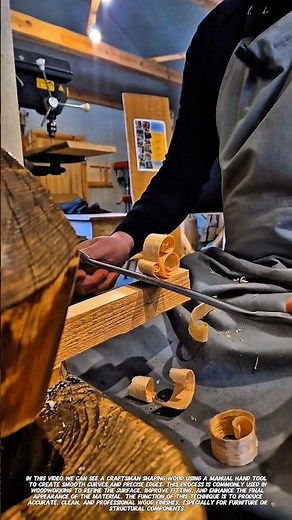 Smart Wood Shaping Technique Using Hand Tool | Precise & Efficient Craftsmanship.