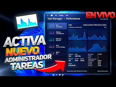 Como Habilitar el Nuevo Administrador de TAREAS/ Windows 11 22538