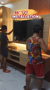 978 reactions · 45 shares | TV INSTALLATION #installation #tv #bosstavj #follower #modernfurniture #tvconsole | Boss Tavj | Facebook