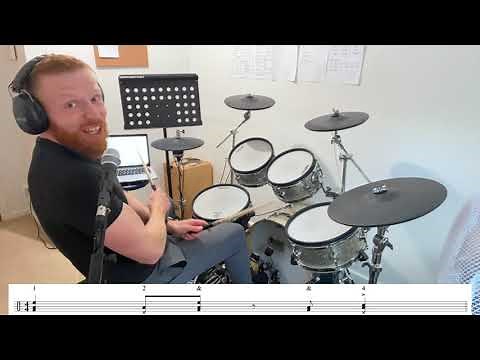 How To Play The Drum Beat From "Black Magic Woman" by Fleetwood Mac - One Minute Drum Lesson 🥁