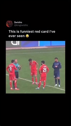 memes on Instagram: "This hilarious clip captures one of the most bizarre sequences ever seen on a football pitch during a moment of high tension. As the referee attempts to manage a heated confrontation between players, the situation takes an unexpected and comical turn that defies logic. You can see the official preparing to brandish a card while players from both sides crowd around to plead their case. The atmosphere is thick with intensity, yet the outcome is far more entertaining than a sta