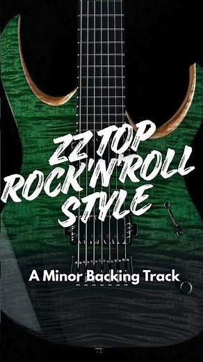 ZZ Top Rock'N'Roll Style Guitar Backing Track In A Minor #rockonjamtracks #rockbackingtracks