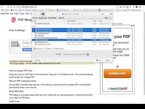 How to Merge PDFs Chrome Browser