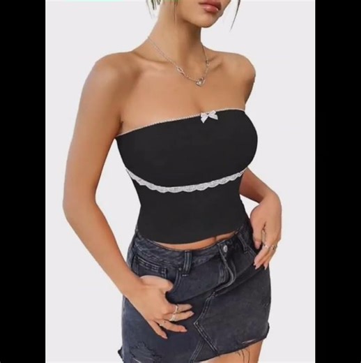 Strapless Top Outfit Ideas That Are Trending Everywhere #ootdguide#ytshorts