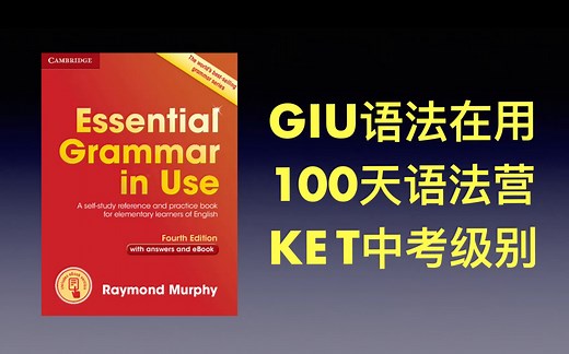 原版教材 Grammar in use 语法在用 KET核心语法100课 带作业检测 demo_哔哩哔哩_bilibili