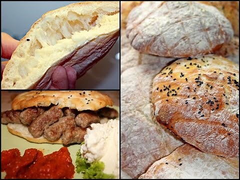 Bosnian flatbread "Lepinje" - with bag - for Ćevapčići/ Bosnian Flatbread