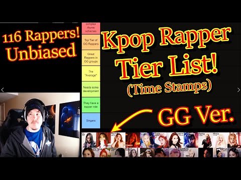 Kpop GG RAPPER Tier List 2022 -- (116 Rappers!)