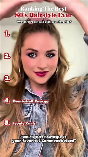 Ranking The Best 80’s Hairstyle Ever #80s #hairstyle #shorts