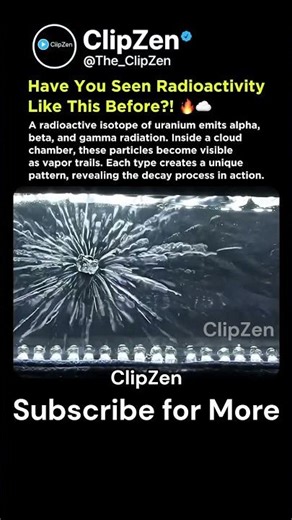 🔬 What Radiation Really Looks Like | Uranium in a Cloud Chamber! (Alpha, Beta, Gamma!) 👁️✨