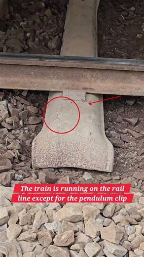 No pandrol clips to hold the rail on sleepers. #railway #trains #railroad #railfans #viral