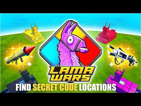 LAMA WARS ZONE WARS UNC MAP FORTNITE CREATIVE - FIND SECRET CODE LOCATIONS