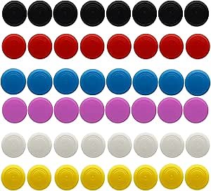 50PCS Replacement Thumb Grip Caps Grips Analog Stick Cover Joystick Cap Silicone Cover Compatible with Nintendo Switch, Switch Lite,Switch OLED and Joy Con Controller